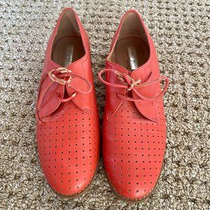 🆕 HALOGEN Perforated Lace Up Oxford Shoes Low Heel